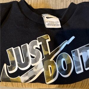 Nike Black and Gold 'Just Do It' Tee